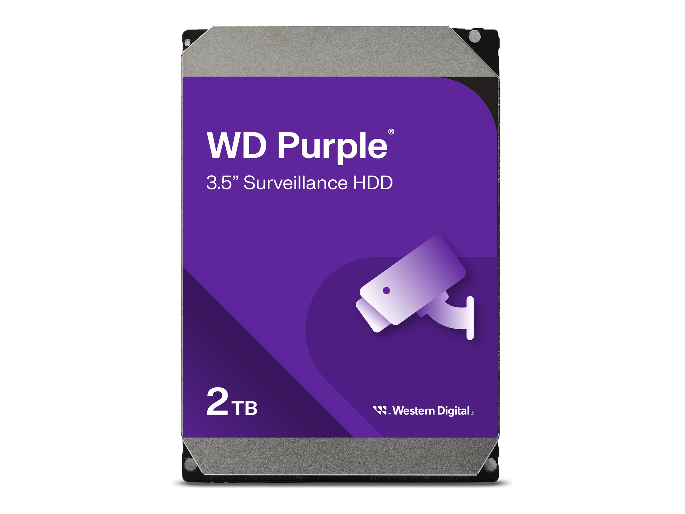 WD Purple Surveillance WD23PURZ - Disco duro - 2 TB - interno - 3.5" - SATA 6Gb/s - búfer: 64 MB