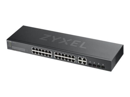 Zyxel GS1920-24v2 - Conmutador - inteligente - 24 x 10/100/1000 + 4 x Gigabit SFP combinado - montaje en rack
