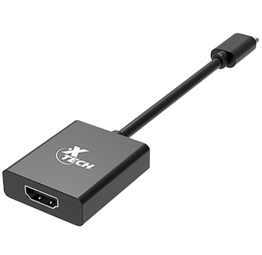 Xtech - Video adapter - USB Type C - HDMI - Black - (m) to (f) XTC-541