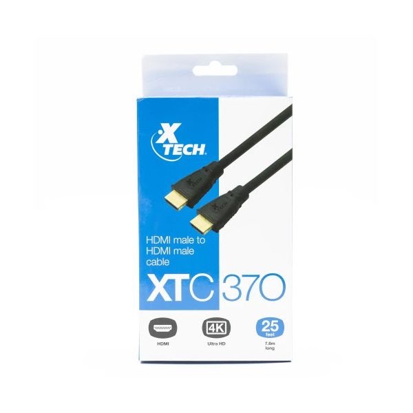 Xtech - Video / audio cable - HDMI - 19 pin HDMI Macho Macho Type A - 25ft long