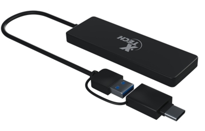 Xtech - Hub - 4 puertos - USB 3.0 XTC-390