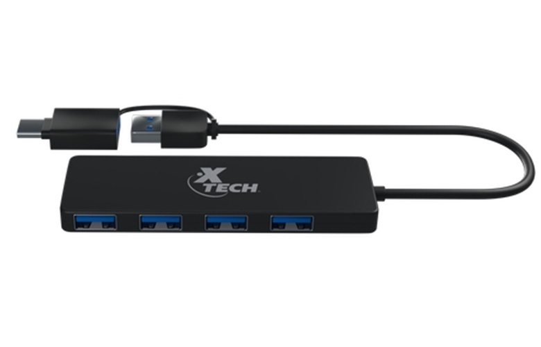 Xtech - Hub - 4 puertos - USB 3.0 XTC-390