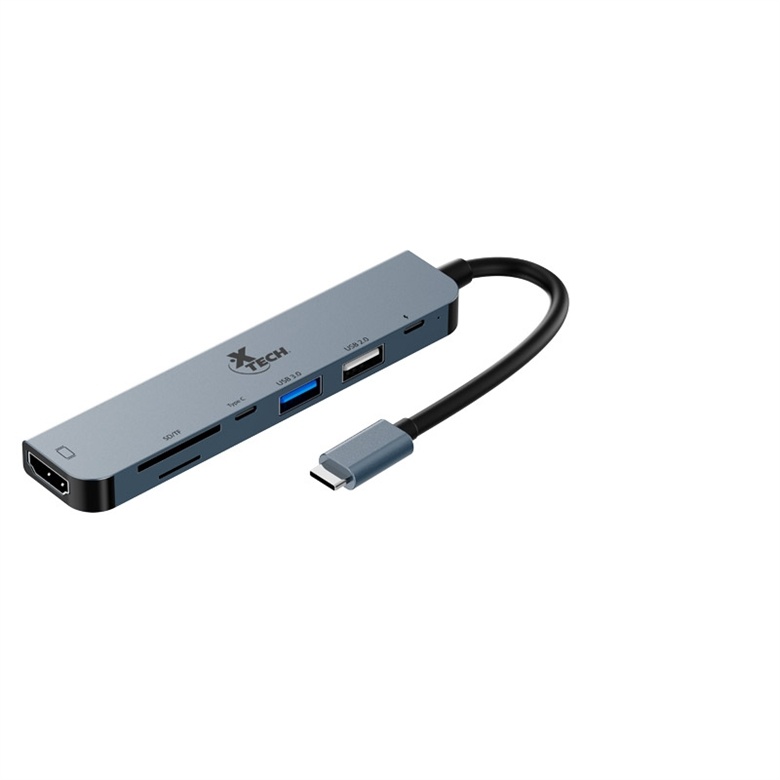 Xtech - Hub - 7 puertos - USB-C® 7-in-1 XTC-571