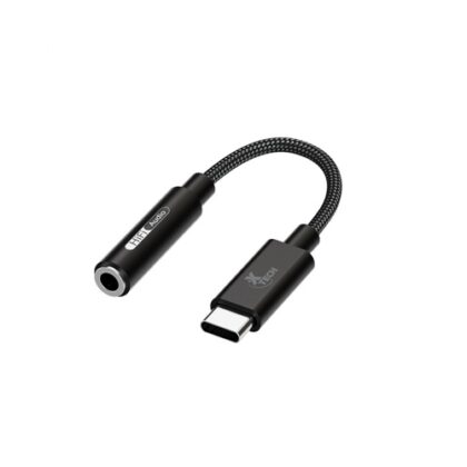 Xtech - Headphone Jack Adapter - 24 pin USB-C - 3.5mm TRRS - 10 cm - Black - USB-C (M) to 3.5 mm(f) XTC-509