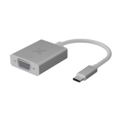 Xtech - Display adapter - USB Type C - VGA - Aluminum silver - XTC-552