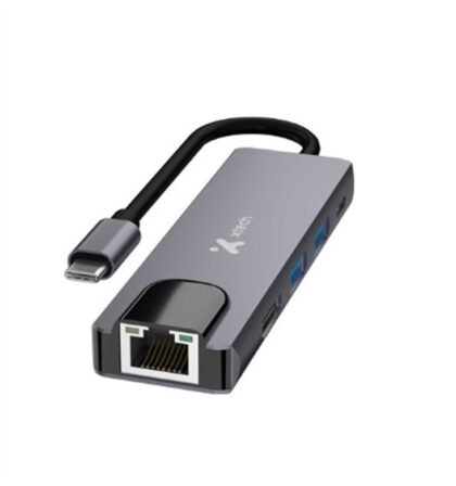 Xtech - Hub - 5 puertos - 5-in-1 USB-C® RJ-45 XTC-5