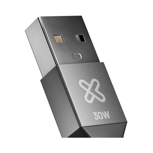 Klip Xtreme - USB cable - 24 pin USB-C - 9 pin USB Type A - 1 m - Black - 30W Braided Fast charging