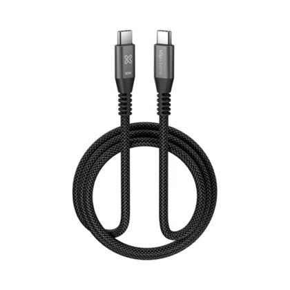 Klip Xtreme - USB cable - 24 pin USB-C - 1.8 m - Black - 60W Braided Fast charging