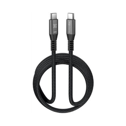 Klip Xtreme - USB cable - 24 pin USB-C - 1.8 m - Black - 100W Braided Fast charging