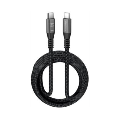 Klip Xtreme - USB cable - 24 pin USB-C - 3 m - Black - 100W Braided Fast charging