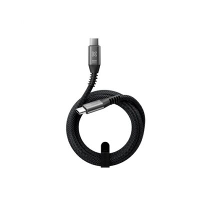 Klip Xtreme - USB cable - 24 pin USB-C - 3 m - Black - 100W 10Gbps Braided Fst Charg