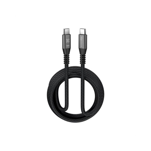 Klip Xtreme - USB cable - 24 pin USB-C - 3 m - Black - 100W 10Gbps Braided Fst Charg