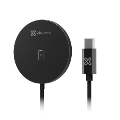 Klip Xtreme - Charging stand / battery charger - 15 Watt - 24 pin USB-C - Cellular phone / Wireless earbuds / Apple AirPods / Apple Watch - Wireless - Para Smartphones - KDC-010