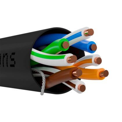 Nexxt Solutions Infrastructure - Outdoor UTP Cat5e - Cable 4P 24AWG - CMX - 305m / 1000ft - negro