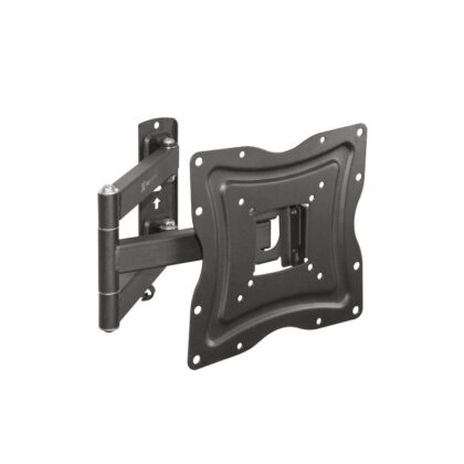 Klip Xtreme KPM-875 - Kit de montaje (placa de contacto, soporte para montaje en pared, brazo oscilante doble) - para pantalla plana - acero con recubrimiento en polvo - negro - tamaño de pantalla: 13"-46" - interfaz de montaje: hasta 400 x 400 mm