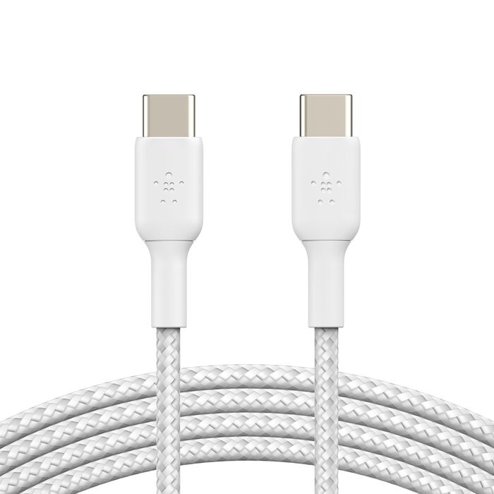 Belkin BoostCharge - Cable USB - 24 pin USB-C (M) a 24 pin USB-C (M) - 1 m - blanco