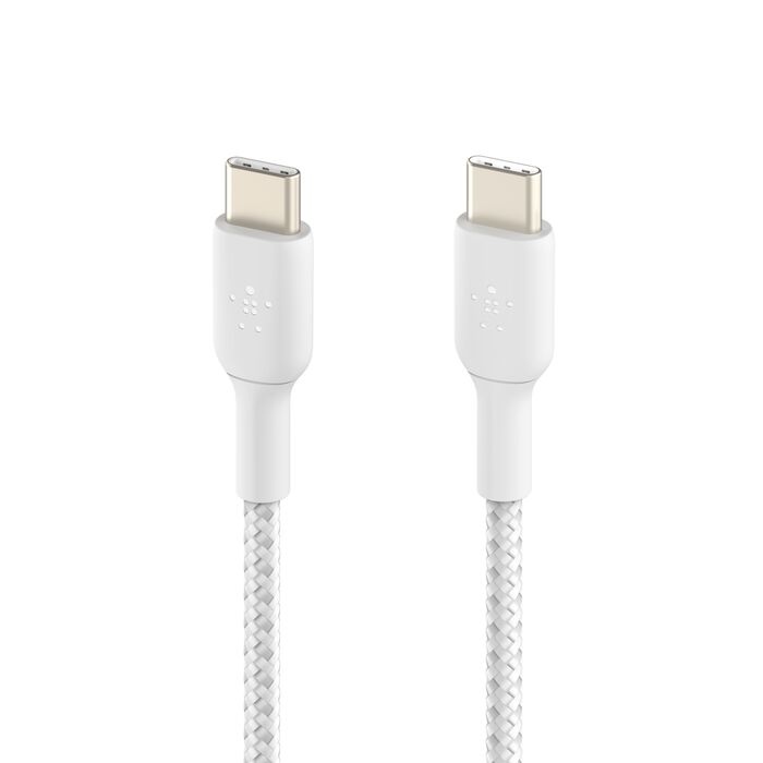 Belkin BoostCharge - Cable USB - 24 pin USB-C (M) a 24 pin USB-C (M) - 1 m - blanco
