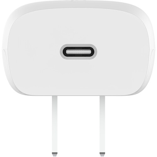 Belkin BoostCharge - Power adapter - PPS technology - 20 Watt - 3 A - Power Delivery 3.1, Fast Charge (24 pin USB-C) - white - for Apple iPhone 14, 14 Plus, 14 Pro, 14 Pro Max