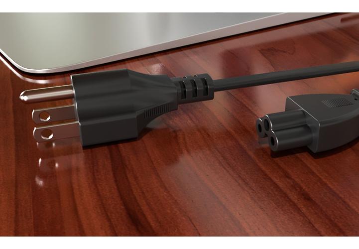 Xtech - Power adapter kit - 3-pin universal cbl