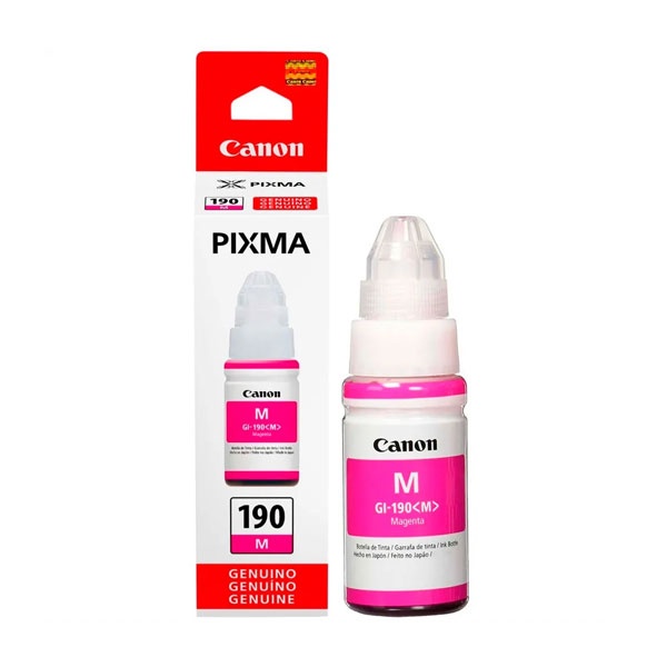 Canon GI 190 M - 70 ml - magenta - original - recarga de tinta - para Maxx Tinta G3102, PIXMA G1100, G2100, G3100, G4100