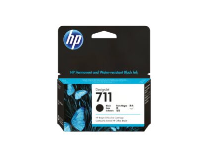HP 711 - 38 ml - negro - original - DesignJet - cartucho de tinta - para DesignJet T100, T120, T120 ePrinter, T125, T130, T520, T520 ePrinter, T525, T530