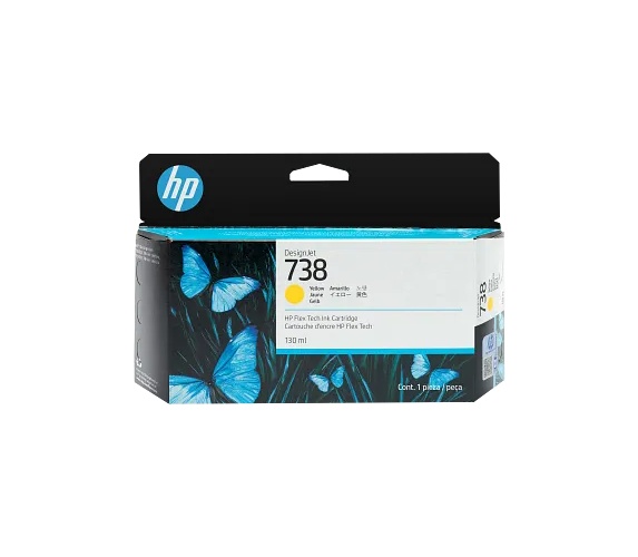 HP - 738 - Ink cartridge - Yellow - 130 ml