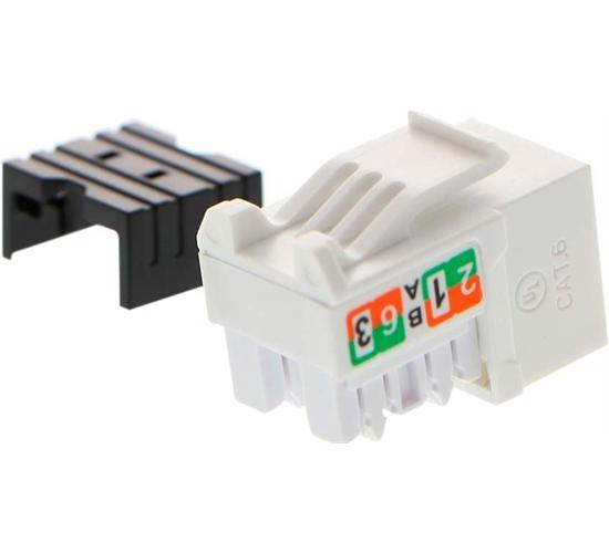 Nexxt Solutions Infrastructure - Keystone Jack - Category 6 - Cat6 Unshd KJ White