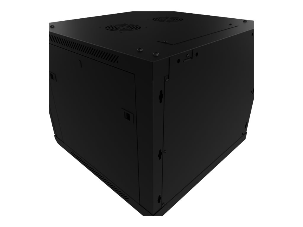 Nexxt Solutions - Rack armario - instalable en pared - RAL 9005, negro barniz - 12U - 19