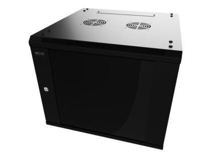 Nexxt Solutions - Rack armario - instalable en pared - RAL 9005, negro barniz - 15U - 19