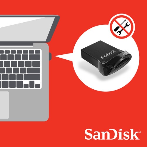 SanDisk Ultra Fit - Unidad flash USB - 16 GB - USB 3.1