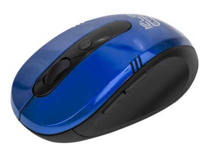 Klip Xtreme KMW-330 Vector - Ratón - ergonómico - óptico - 6 botones - inalámbrico - 2.4 GHz - receptor inalámbrico USB - azul