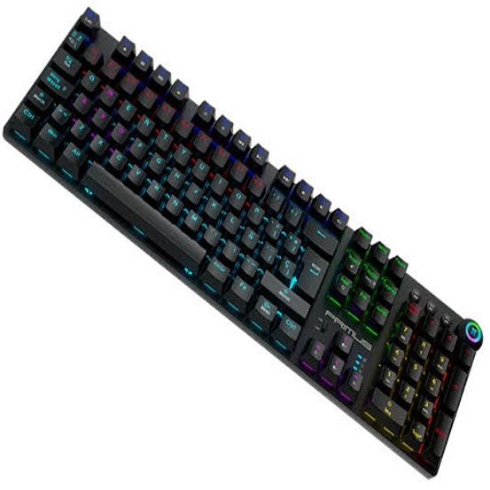 Primus Gaming - Keyboard - Wireless - Spanish (Latin American) - 2.4 GHz - Ergonomic Design - Black