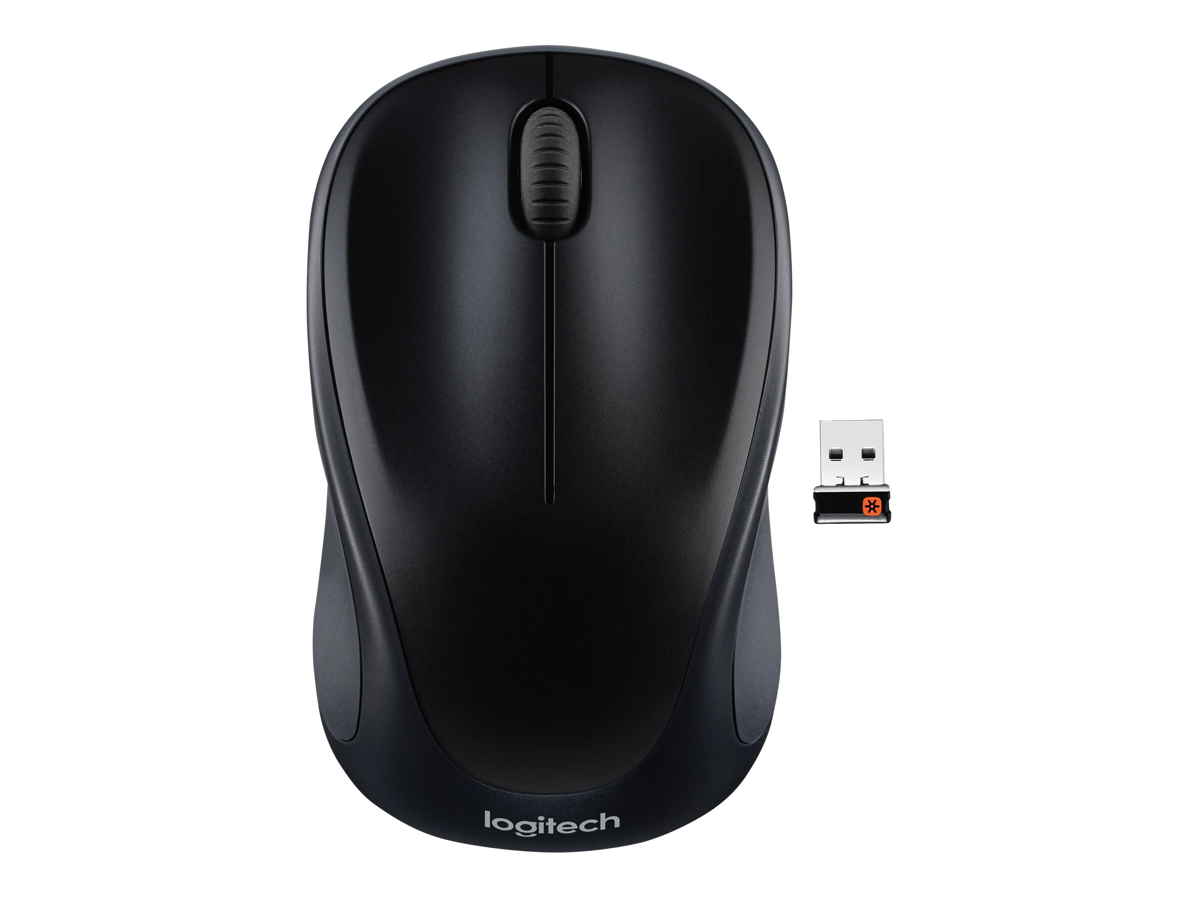Logitech M317 - Ratón - óptico - inalámbrico - 2.4 GHz - receptor inalámbrico USB - negro