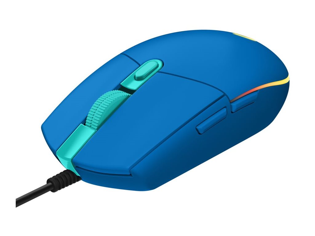 Logitech Gaming Mouse G203 LIGHTSYNC - Ratón - óptico - 6 botones - cableado - USB - azul