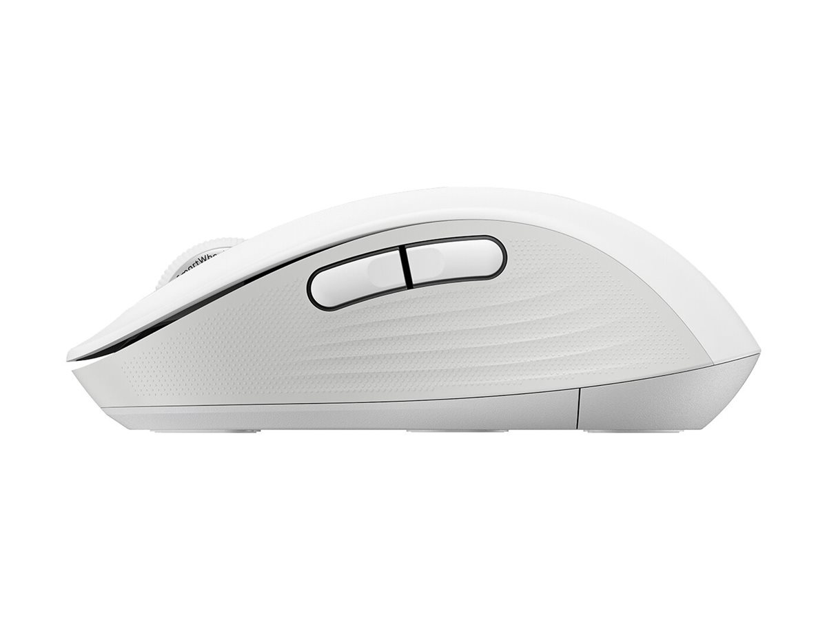 Logitech Signature M650 L - Ratón - tamaño grande - óptico - 5 botones - inalámbrico - Bluetooth, 2.4 GHz - receptor de USB Logitech Logi Bolt - blanco hueso