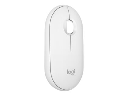 Logitech Pebble Mouse 2 M350s - Ratón - óptico - 3 botones - inalámbrico - Bluetooth - blanco