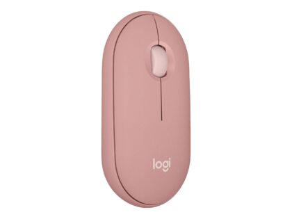 Logitech Pebble Mouse 2 M350s - Ratón - óptico - 3 botones - inalámbrico - Bluetooth - rosa