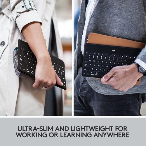 Logitech Keys-To-Go - Teclado - Bluetooth - impermeable - negro