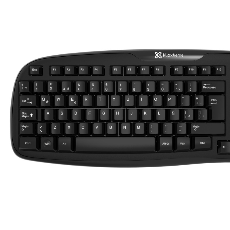 Klip Xtreme KKS-050S - Teclado - USB - español - negro azabache