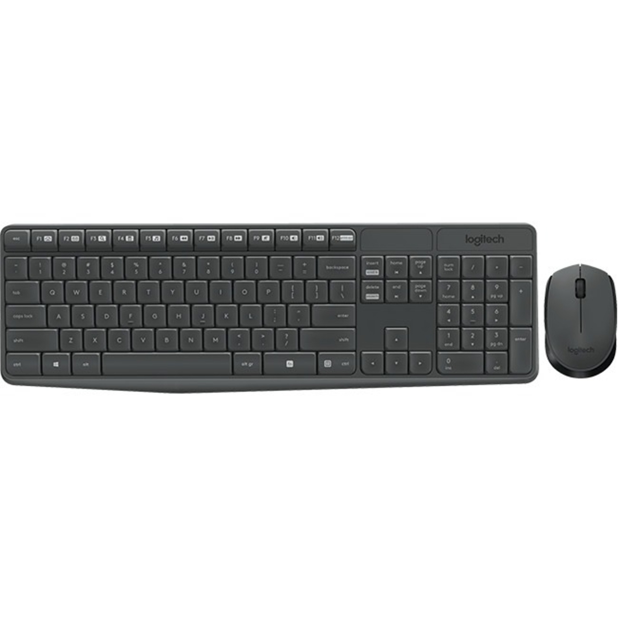 Logitech - Juego de teclado y ratón - MK235 - Español - Inalámbrico - USB - Negro