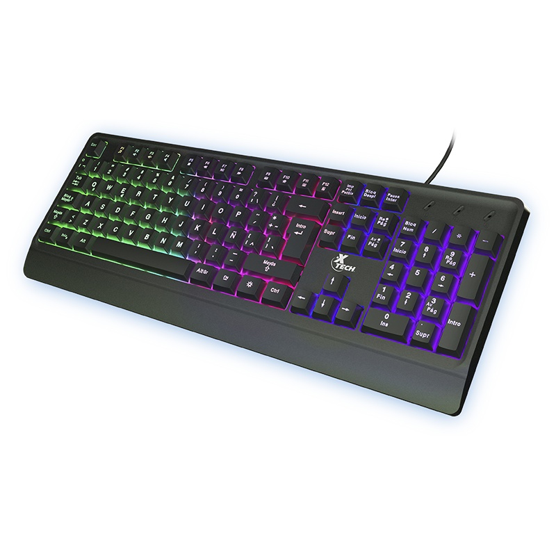 Xtech CHEVALIER XTK-505S - Teclado - retroiluminación - USB - QWERTY - español