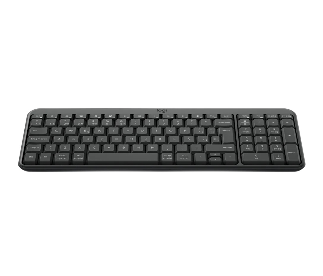 Logitech -K250 Compact Bluetooth Wireless Keyboard - Spanish - Graphite