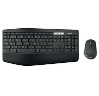 Logitech MK850 - Keyboard and mouse set - Spanish - Wireless - 2.4 GHz - Black