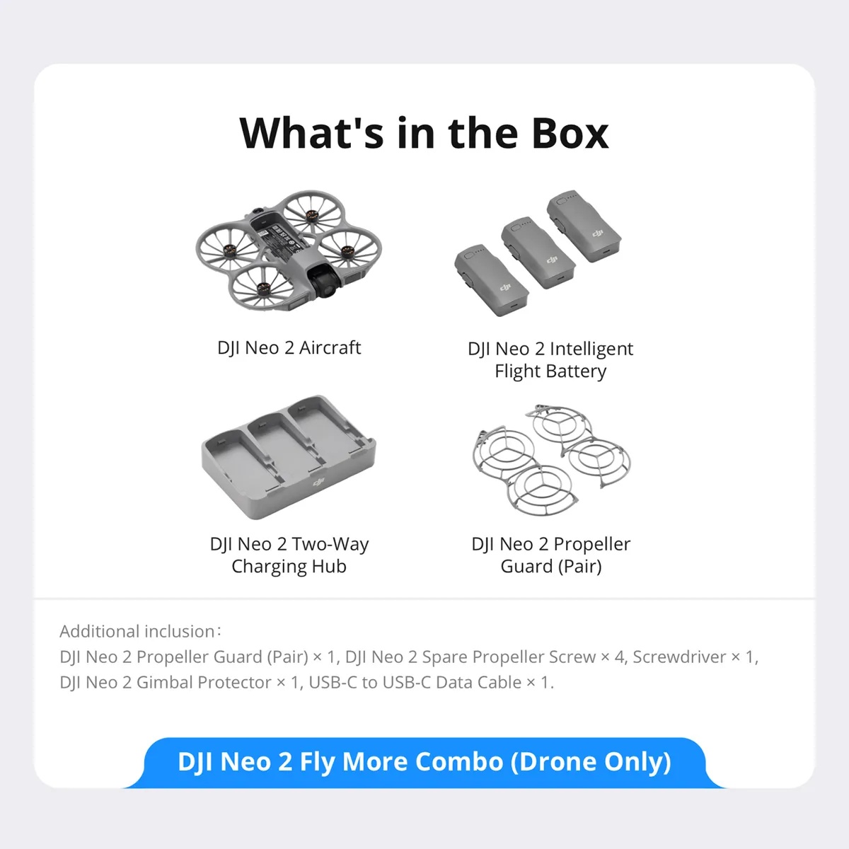DJI - Drone - Neo 2 Fly More Combo (Drone On