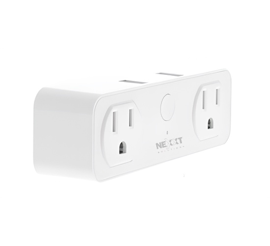 Nexxt - Solutions Connectivity - NHP-D610 - wireless - 2 Toma corrientes - 2 puertos USB - Compatible con Amazon Alexa y Google Assistant - 1875 W de potencia máxima - 200 joules
