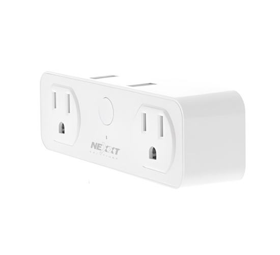Nexxt - Solutions Connectivity - NHP-D610 - wireless - 2 Toma corrientes - 2 puertos USB - Compatible con Amazon Alexa y Google Assistant - 1875 W de potencia máxima - 200 joules