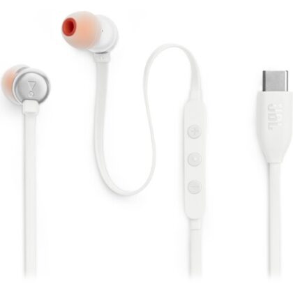 JBL TUNE 310C - Auriculares internos con micro - en oreja - cableado - USB-C - blanco
