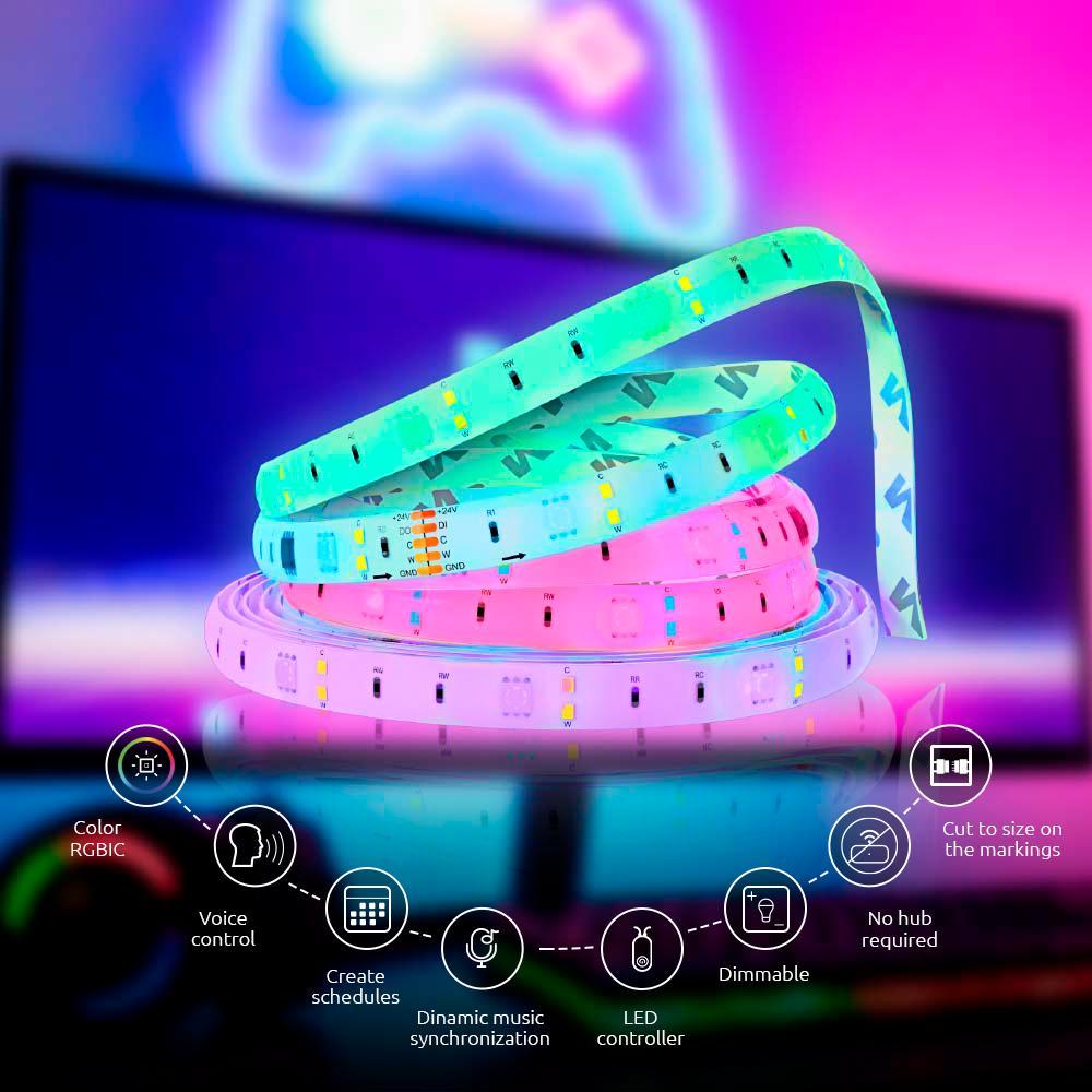 Nexxt Solutions Connectivity - RGBIC LED Strip 5m