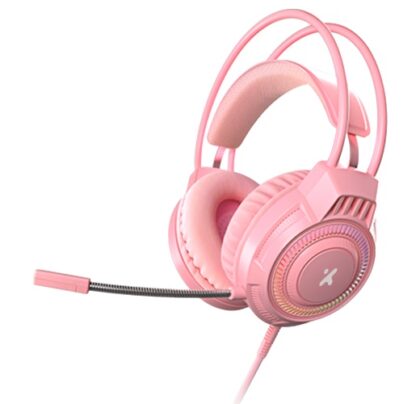 Xtech - XTH-564 - Headset - Para Computer / Para Game console - Wired - 3.5mm+USB Pink
