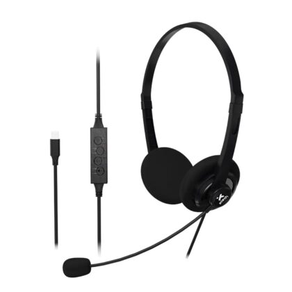 Xtech - XTH-245 - Headphones with microphone - Para Conference / Para Computer - Wired - ENC -In line control - USB-C